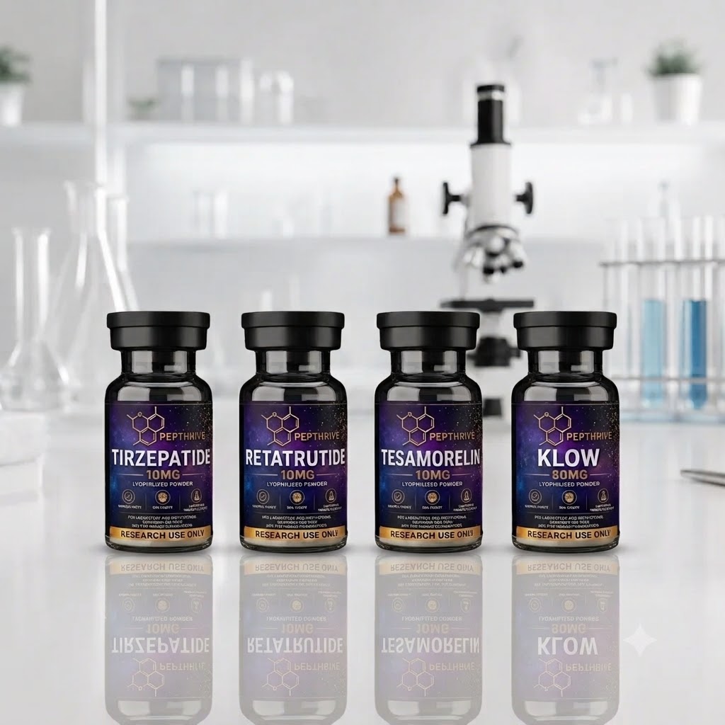 new vials on counter
